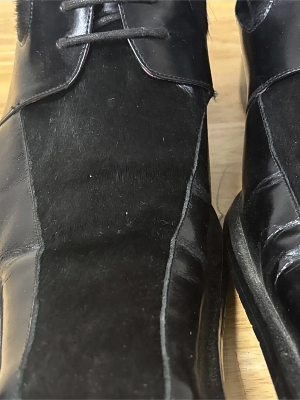 zota leather horse hair shoe sz 13
